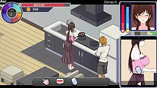 Asian bride indulges in cheating masturbation and cumshot with big ass lover