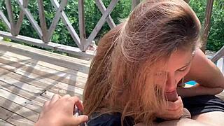 My sister-in-law bangs me while wife tans by pool