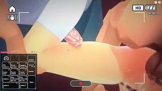 blonde girl is having a lot of fun in this anime adventure part 2