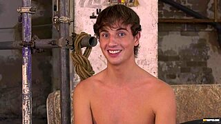 Young Gay Casper Ellis Endures Bondage Rimjob and BDSM Anal Play