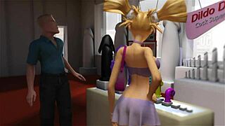 Busty blonde bimbo cant resist fucking all her holes compilation 3d animation