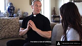 Hey, wanna see Keira Croft give her virgin ass to the priest?