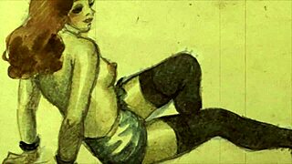 these vintage erotic drawings feature comics, cartoons, and anime hentai styles