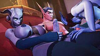 in tails of azeroth, the joyous reunion part 1 brings big tits and group hardcore