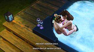 american peggy engages in naughty affair in part nine of 3d hentai preview version