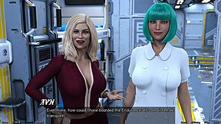 Milfs and teens compete in space!