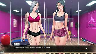 Dancing Girl Masturbates Wet Pussy with Cock in Our Red String Gameplay