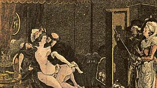 Vintage erotic drawings from antique comics