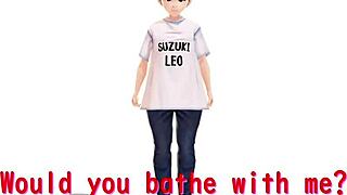 leo anime girl in secret hot spring mixed bath without towel