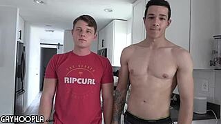 Track star Ian makes Sean Costin run cheeks on big black cock