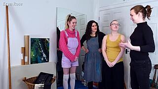 Behind the scenes of blank canvas and turned to stone