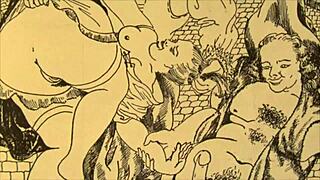 vintage erotic drawings got me hooked tonight!