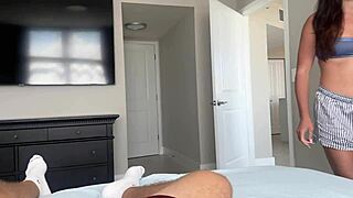 Smashing little step sister Daisy Pheonix in wild household fantasy creampie.