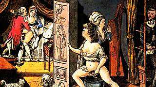 Vintage erotic drawings from antique comics