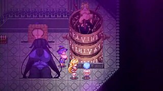 in trinity dungeon part 3, exploring bound bondage in anime hentai game