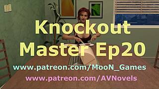 Knockout master 20 dominates with big cock and cumshot on tits