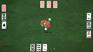 nasty city hentai ep 2: strip poker leads to gloryhole footjob