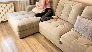 russian amateur bangs step sister before her date with boyfriend