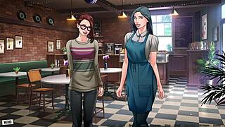 Dancing Girl Masturbates Wet Pussy with Cock in Our Red String Gameplay