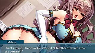 anime queen of the otaku feels emotions in group fingering and masturbation games