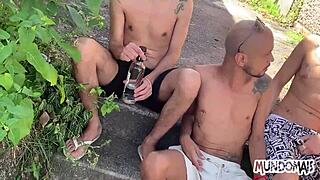 Me and my friends taking a shower together