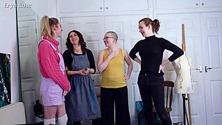 Behind the scenes of blank canvas and turned to stone