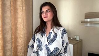 stepmom’s huge cock forces me to lick milky nipples