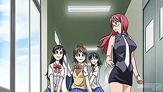 Naughty Step Mom Allows Young Step Daughter to Touch Her in Uncensored Hentai