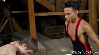 Gay jock pounds ass bareback