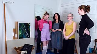 Behind the scenes of blank canvas and turned to stone