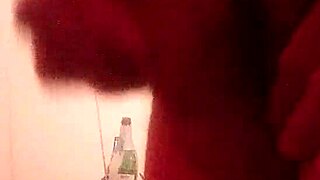 Watch this gay stud stroke his hard cock and finger his tight ass