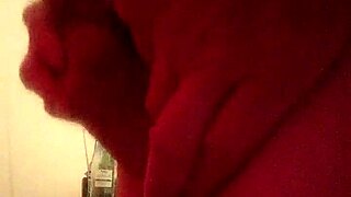 Watch this gay stud stroke his hard cock and finger his tight ass