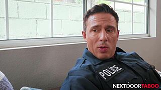 Inked Muscle Bodybuilder With Officer Step-Uncle Andrew Miller And Reese Rideout