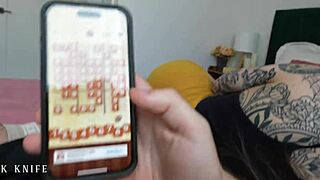 my girlfriend's hot tatted sister begs for a creampie in doggystyle sex