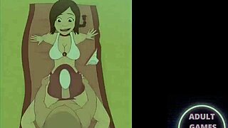 ty lee from avatar the last airbender in a hentai cartoon style