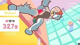 Anal plug in classroom public scene