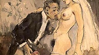 Retro Vintage Erotic Cartoon Anime Hentai Illustration