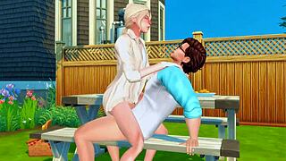 Stepbrother wanted to get a huge dick in his ass and a rough facefuck for hard sex sims anime hentai sfm