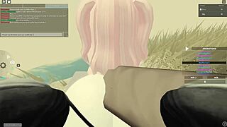 Roblox porn clip shows big tits bouncing in wild doggy and anal action. Ass shaking adds extra heat.