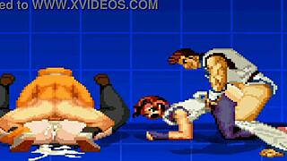 yuri and rin in this anime hentai game