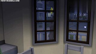 gorgeous teen catches bbc roommate naked and bangs him