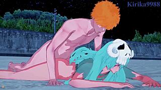Nel Tu Nelliel And Tier Harribel And Ichigo Kurosaki Intense Sex - Bleach Hentai