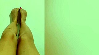 cute girl shows her legs and relaxes alone