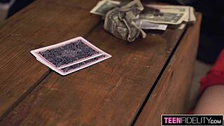 teenfidelity, alice pink lost strip poker but got creampied, dang