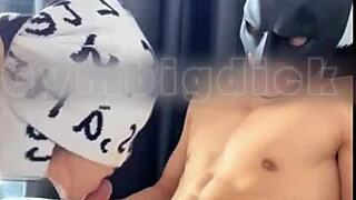 Couple of gay asian amateurs fucking bareback