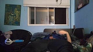 i masturbate with my chastity cage in this solo gay session