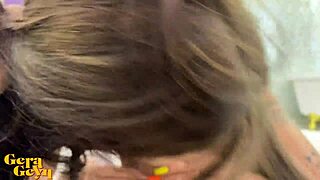 Double Blowjob Fun With Step Sisters