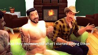 Toddy Gareth Ethan周六早男同三人行大屌