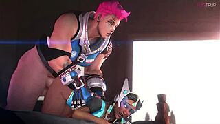 Symmetra explores the redux garden in nature