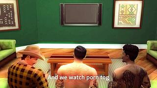 Toddy Gareth Ethan周六早男同三人行大屌